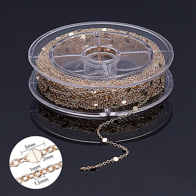 Brass Link Chains CHC-T007-02G-1
