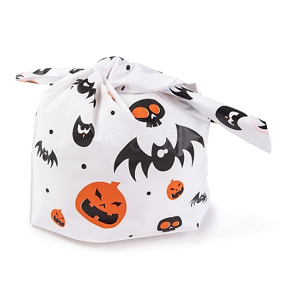 100Pcs Rabbit Shaped Halloween Candy Plastic Bags ABAG-U001-02J-1