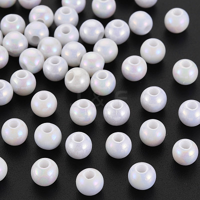 Opaque Acrylic Beads MACR-S370-D6mm-01-1