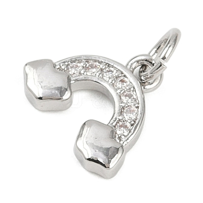 Brass Micro Pave Cubic Zirconia Pendants KK-L231-01P-01-1