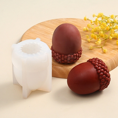 3D Acorn Scented Candle Silicone Molds PW-WG36973-01-1