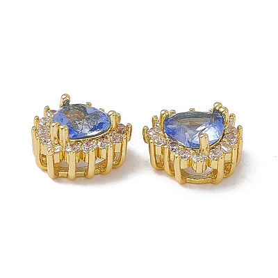 Rack Plating Brass Micro Pave Cubic Zirconia Beads KK-C007-12G-11-1