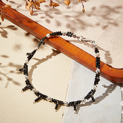 2 Strands Natural Black Tourmaline Beads Strands G-OC0005-30-1