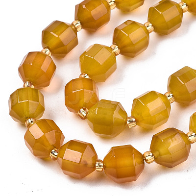 Natural Agate Beads Strands G-T131-82B-14-1