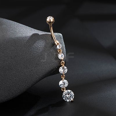 Brass Piercing Jewelry AJEW-EE0006-79RG-1