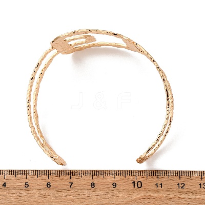 304 Stainless Steel Cuff Bangles BJEW-B135-01D-G-1