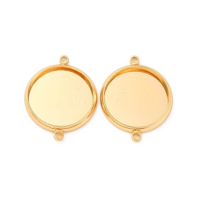 Brass Connector Cabochon Settings KK-F898-21D-G-1