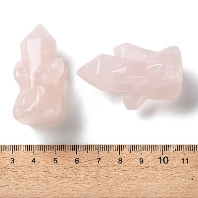 Natural Rose Quartz Cluster Display Decorations DJEW-C020-01G-1