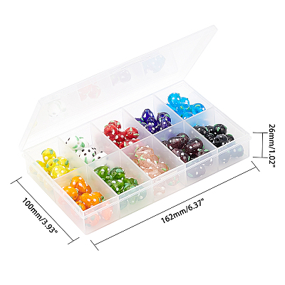 Handmade Lampwork 3D Strawberry Beads LAMP-OC0001-04-1
