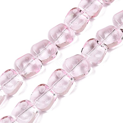 Electroplate Glass Beads Strands EGLA-N012-07F-1