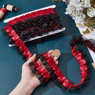 7.5 Yards Double Polyester Lace Trim for Sewing Decoration OCOR-HY0001-51D-1