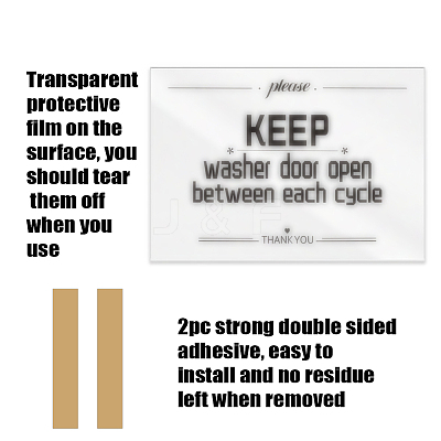 Acrylic Blank Table Signs AJEW-WH0476-001-1