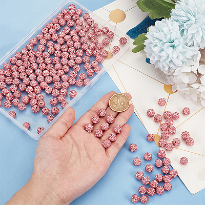 200Pcs Pave Disco Ball Beads RB-PH0001-41F-1