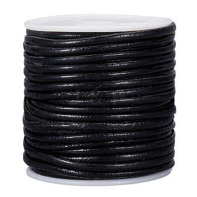 20M Round Cowhide Leather Cord WL-WH0015-01C-02-1