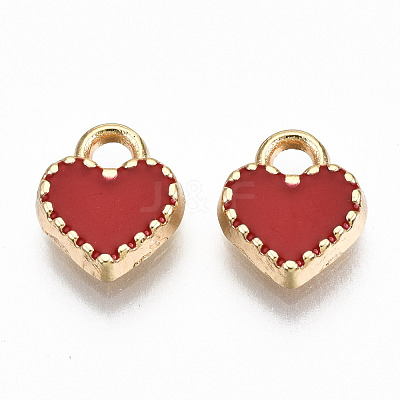 Alloy Enamel Charms ENAM-S126-015C-RS-1