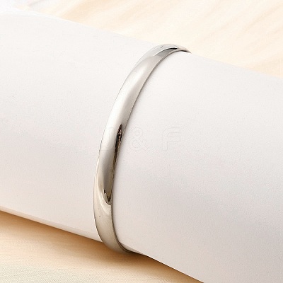 304 Stainless Steel Plain Bangles for Women BJEW-V004-02B-P-1