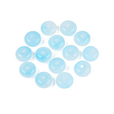 Baking Paint Imitation Jade Glass Beads GL-N006-01B-10-1