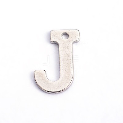 Tarnish Resistant 304 Stainless Steel Letter Charms STAS-O072-J-1