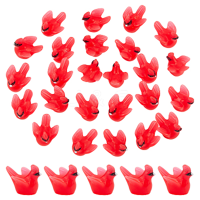 70Pcs Resin Bird Display Decoration AJEW-PH0007-27-1