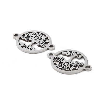 Tarnish Resistant 201 Stainless Steel Connector Charms STAS-A090-17P-1