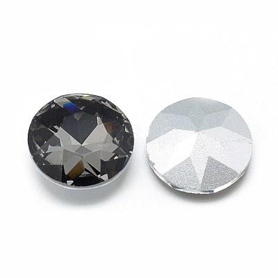 Pointed Back Glass Rhinestone Cabochons RGLA-T029-8mm-07-1