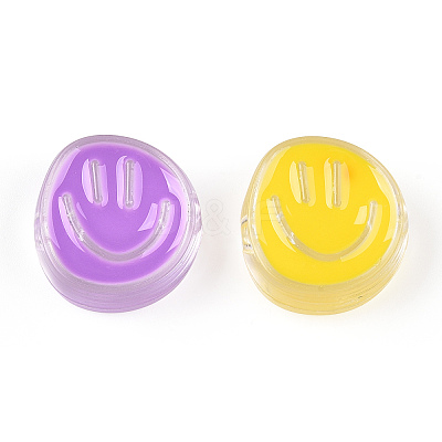 Transparent Acrylic Beads X-OACR-N137-35-1