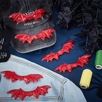 40Pcs Imitation Leather Evil Wings Ornament Accessories DIY-GF0008-82A-1