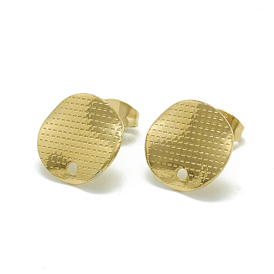 304 Stainless Steel Stud Earring Findings STAS-Q225-06G-1