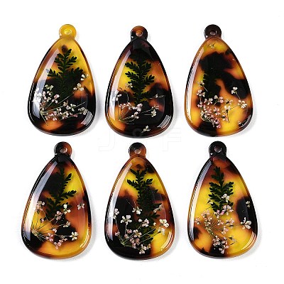 Epoxy Resin Pendants RESI-S09-01Q-RS-1