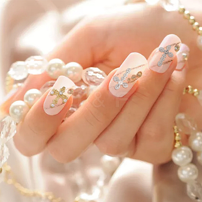 54Pcs 9 Style Zinc Alloy Rhinestone Cabochons MRMJ-HY0001-20-1