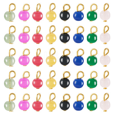 Glass Round Pendants PALLOY-TADJ00001-01-1