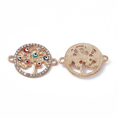 Alloy Crystal Rhinestones Connector Charms FIND-A024-68A-KCG-1