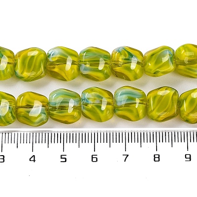 Handmade Milleflori Glass Beads Strands LAMP-M018-01A-02-1