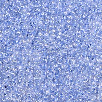6/0 Transparent Inside Colours Glass Seed Round Beads SEED-N006-004E-1