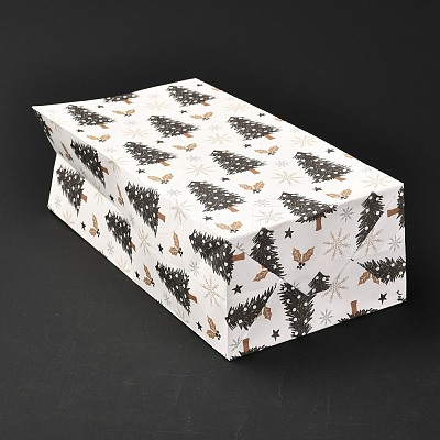 Christmas Theme Rectangle Paper Bags CARB-G006-01K-1