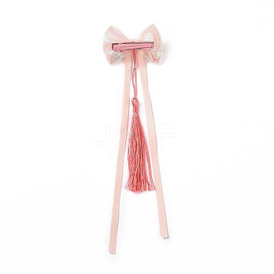 Bowknot Long Ribbon Alligator Hair Clip PHAR-D013-03C-1