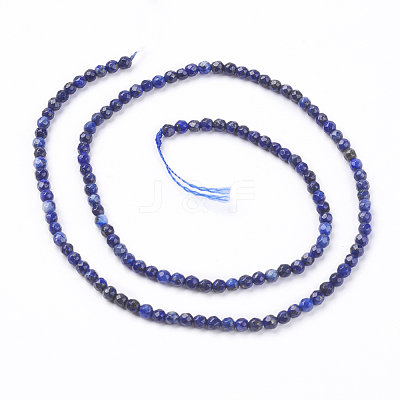 Natural Lapis Lazuli Beads Strands X-G-K020-3mm-23-1