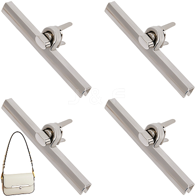 4Pcs Zinc Alloy Twist Bag Lock Purse Catch Clasps PURS-CP0001-03P-1