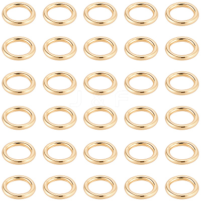 200Pcs 304 Stainless Steel Round Rings STAS-BBC0010-21B-1