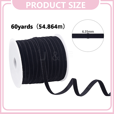 Nylon Single Face Velvet Ribbons OCOR-HY0001-72B-1
