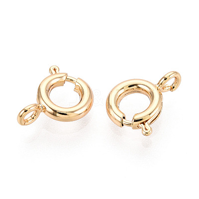 Brass Spring Ring Clasps KK-Q669-33G-1