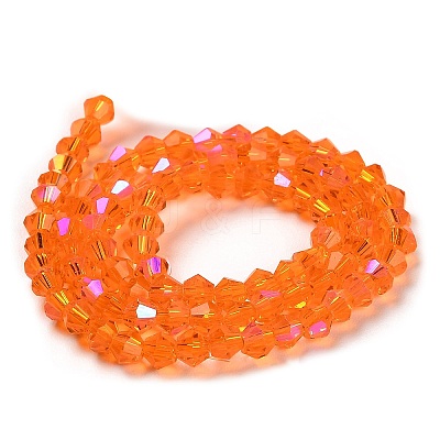 Transparent Electroplate Glass Beads Strands LS-GLAA-F029-3mm-D11-1