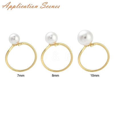 Leaf & Flower Brass Adjustable Ring Settings KK-G527-01C-G-1