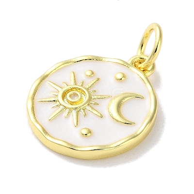 Rack Plated Brass Enamel Pendants KK-Z039-02D-1