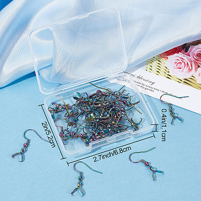 50Pcs 304 Stainless Steel Hooks STAS-BBC0001-49M-1