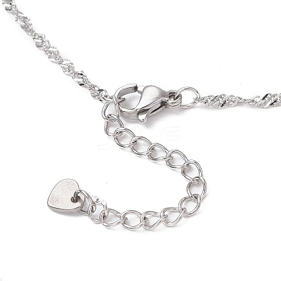 304 Stainless Steel Singapore Chain Necklaces NJEW-JN05167-02-1