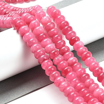 Dyed Natural White Jade Beads Strands X-G-G107-A03-01-1