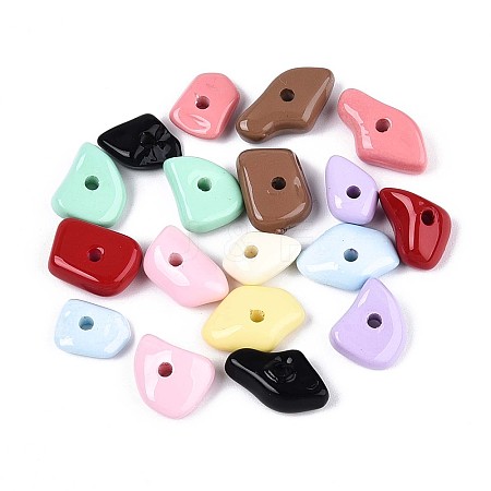 Baking Paint Opaque Acrylic Beads OACR-N142-01-1