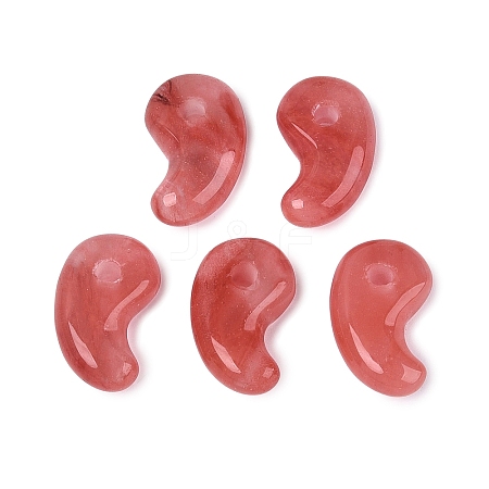 Cherry Quartz Glass Pendants G-S294-07B-20-1