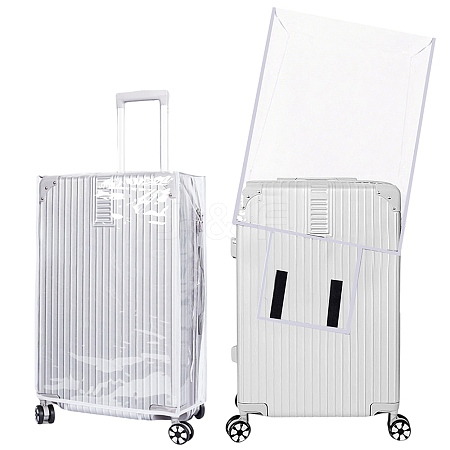 Transparent PVC Luggage Cover AJEW-WH20080-52K-1